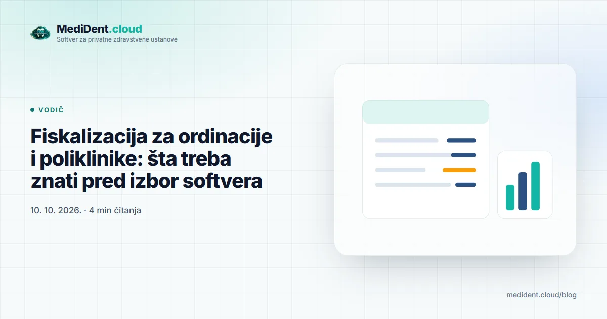 Naslovna ilustracija: Fiskalizacija za ordinacije i poliklinike: šta treba znati pred izbor softvera