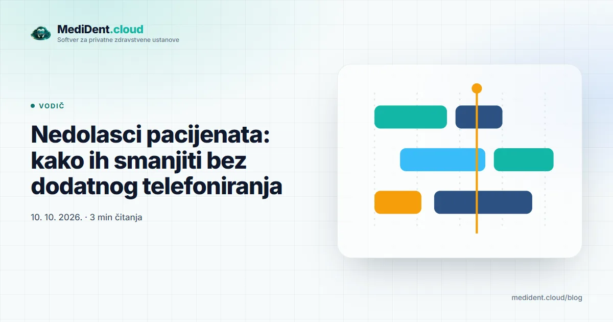 Naslovna ilustracija: Nedolasci pacijenata: kako ih smanjiti bez dodatnog telefoniranja