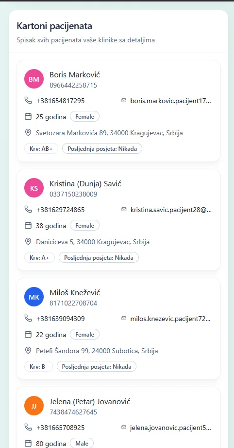 Mobilno u Pokretu — MediDent Cloud